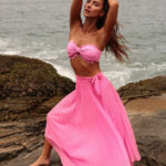 Provance long Skirt In Pink