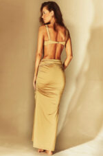 Seychelles Long Skirt In Gold - Image 3